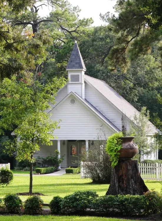 Traditional Picturesque White Chapel